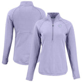 Washington Commanders Cutter & Buck Women's Peshastin Eco Fleece Recycled Half-Zip Top Purple | NFL