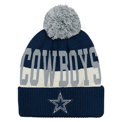 Dallas Cowboys Outerstuff Youth Modern Fan Cuffed Knit Hat with Pom Navy | NFL