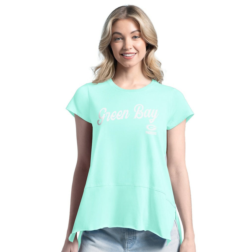 Green Bay Packers Margaritaville Women's Gametime Is Paradise T-Shirt Mint | NFL