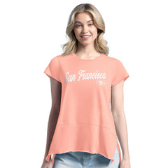San Francisco 49ers Margaritaville Women's Gametime Is Paradise T-Shirt Pink | NFL