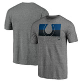 Indianapolis Colts Square Off Tri-Blend T-Shirt Heather Gray | NFL