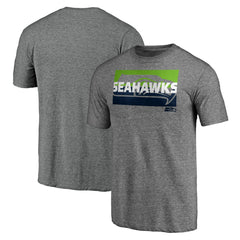 Seattle Seahawks Square Off Tri-Blend T-Shirt Heather Gray | NFL