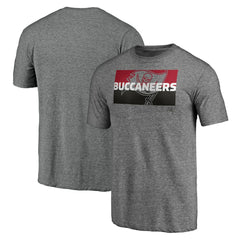 Tampa Bay Buccaneers Square Off Tri-Blend T-Shirt Heather Gray | NFL
