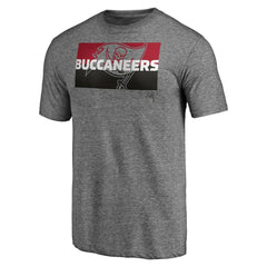 Tampa Bay Buccaneers Square Off Tri-Blend T-Shirt Heather Gray | NFL