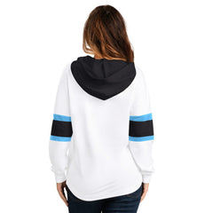 Utah Mammoth G-III 4Her by Carl Banks Women's Goal Zone Long Sleeve Lace-Up Hoodie T-Shirt - White - NHL