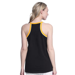 Pittsburgh Penguins G-III 4Her by Carl Banks Women's Curveball Racerback Scoop Neck Slub Tank Top - Black - NHL