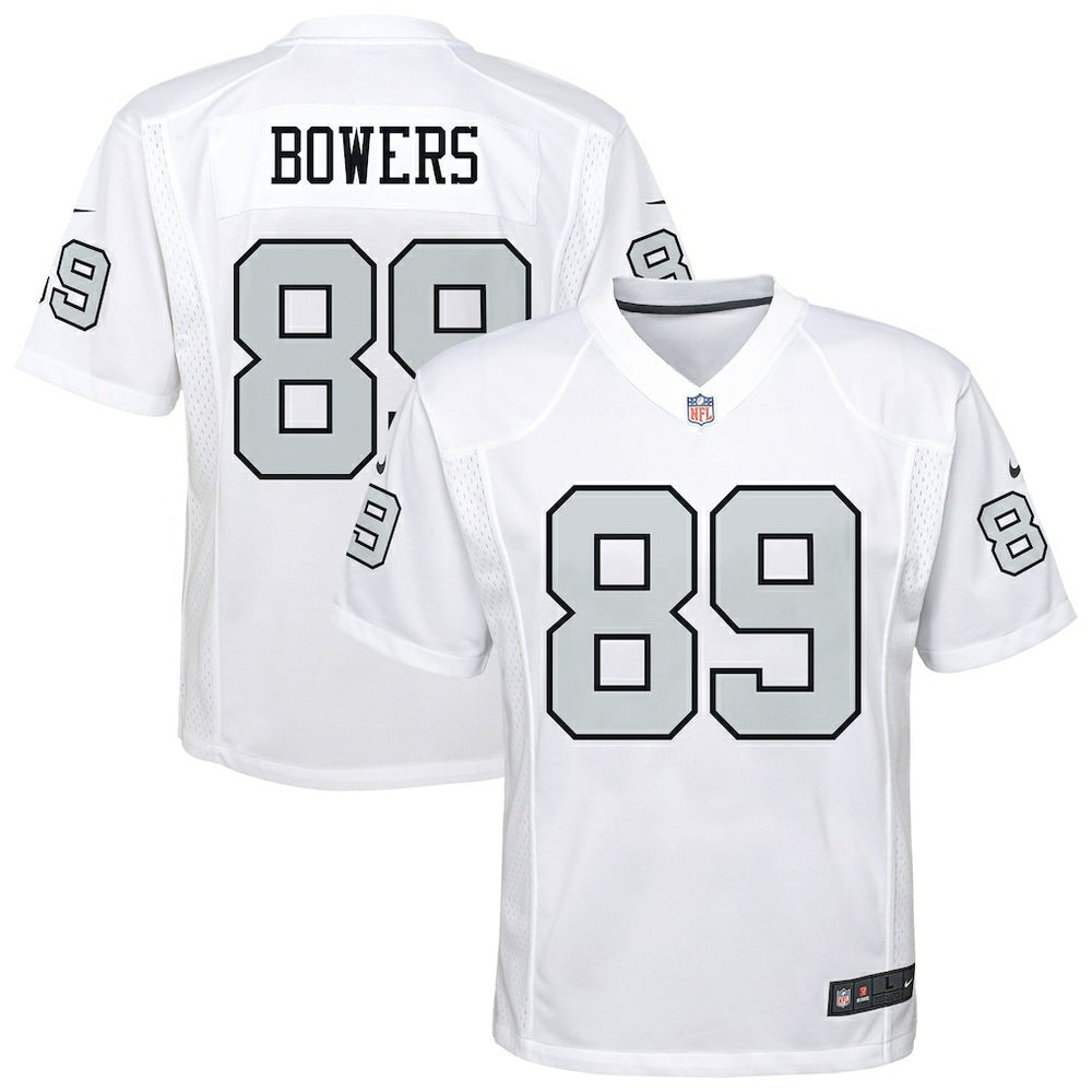 Brock Bowers Las Vegas Raiders Youth Alternate Game Jersey White | Nike for Sale