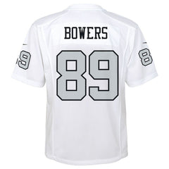 Brock Bowers Las Vegas Raiders Youth Alternate Game Jersey White | Nike for Sale