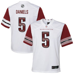 Jayden Daniels Washington Commanders Youth Game Jersey White | Nike for Sale