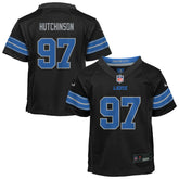 Aidan Hutchinson Detroit Lions Preschool Alternate Player Game Jersey Black | Nike for Sale