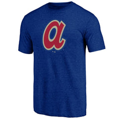 Atlanta Braves Cooperstown Official Logo Tri-Blend T-Shirt - MLB