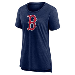 Boston Red Sox Women's Weathered Official Logo Tri-Blend T-Shirt - MLB