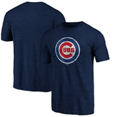 Chicago Cubs Weathered Official Logo Tri-Blend T-Shirt - MLB