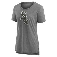 Chicago White Sox Women's Weathered Official Logo Tri-Blend T-Shirt - MLB
