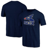 Chicago White Sox Cooperstown Official Logo Tri-Blend T-Shirt - MLB