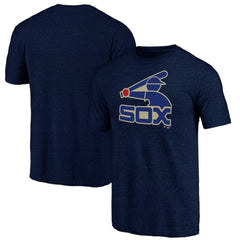 Chicago White Sox Cooperstown Official Logo Tri-Blend T-Shirt - MLB