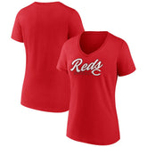 Cincinnati Reds Women's One And Only V-Neck T-Shirt - MLB