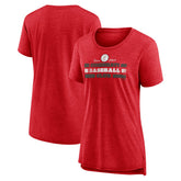Cincinnati Reds Women's Power Swing Tri-Blend T-Shirt - MLB