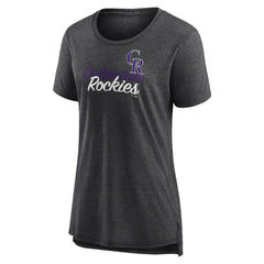 Colorado Rockies Women's Practice Time Tri-Blend T-Shirt - MLB