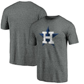 Houston Astros Weathered Official Logo Tri-Blend T-Shirt - MLB