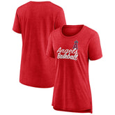 Los Angeles Angels Women's Practice Time Tri-Blend T-Shirt - MLB