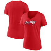 Philadelphia Phillies Women's One And Only V-Neck T-Shirt - MLB