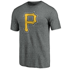 Pittsburgh Pirates Weathered Official Logo Tri-Blend T-Shirt - MLB