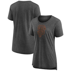 San Francisco Giants Women's Weathered Official Logo Tri-Blend T-Shirt - MLB
