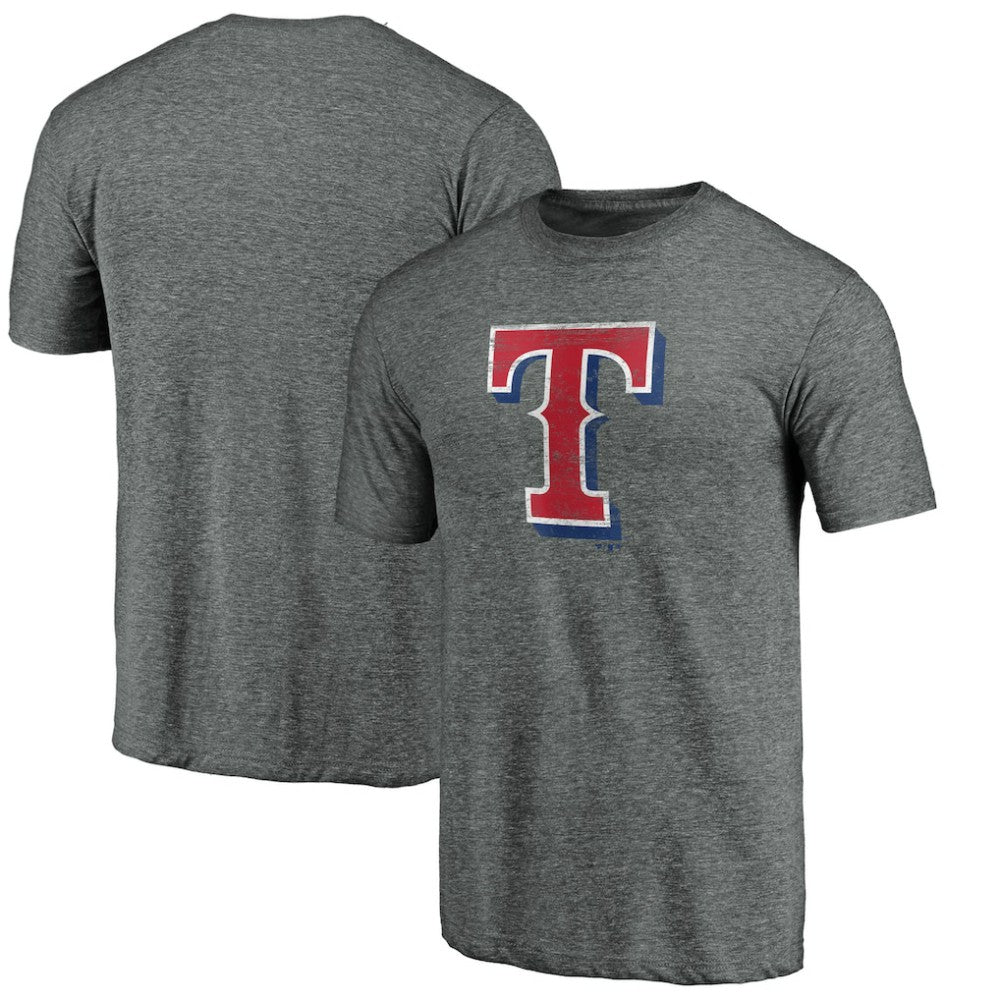 Texas Rangers Weathered Official Logo Tri-Blend T-Shirt - MLB