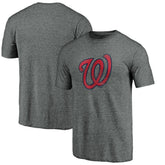 Washington Nationals Weathered Official Logo Tri-Blend T-Shirt - MLB