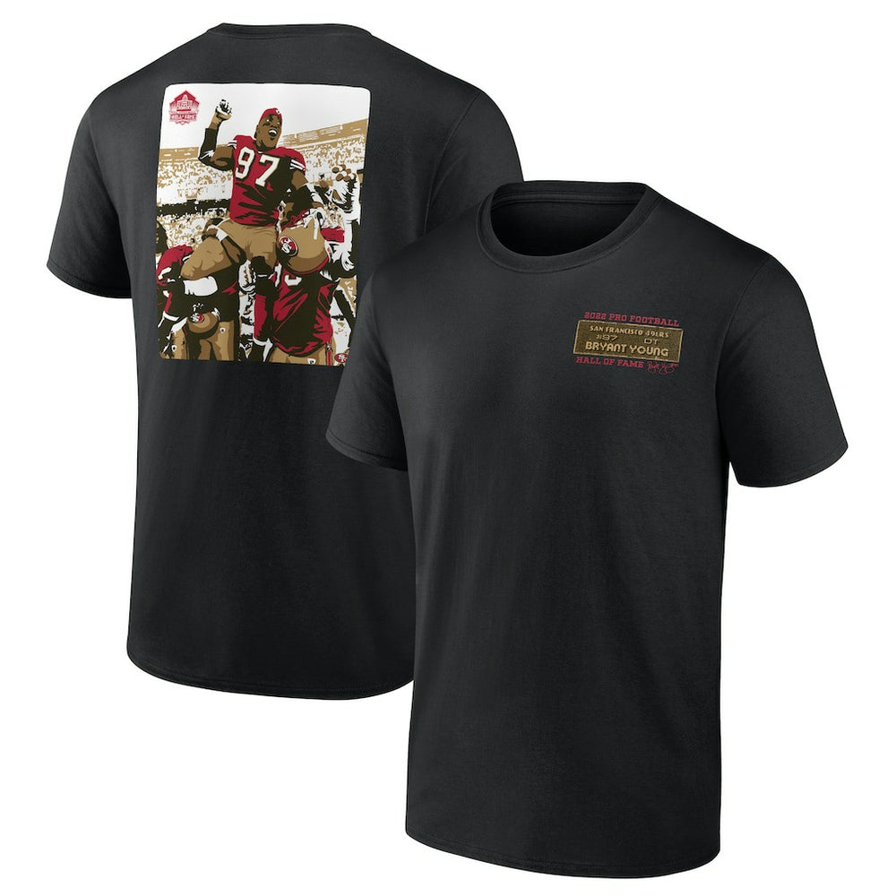 Bryant Young San Francisco 49ers Hall of Fame T-Shirt Black | NFL