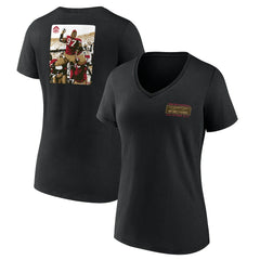 Bryant Young San Francisco 49ers Women's Hall of Fame V-Neck T-Shirt Black | NFL