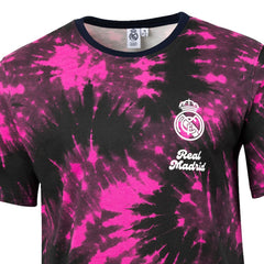 Real Madrid Sport Design Sweden Relaxed Time Out Tie-Dye T-Shirt Black - FIFA World CUP