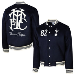 Tottenham Hotspur Sport Design Sweden Free Kick Wool Varsity Jacket Navy - FIFA World CUP