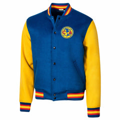 Club America Sport Design Sweden Free Kick Wool Varsity Jacket Royal - FIFA World CUP