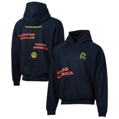 Club America Sport Design Sweden Overtime Oversized Raglan Hoodie Navy - FIFA World CUP