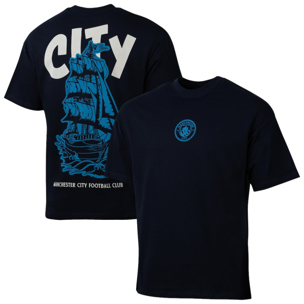 Manchester City Sport Design Sweden Youth Game Day Graphic T-Shirt Navy - FIFA World CUP