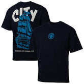 Manchester City Sport Design Sweden Youth Game Day Graphic T-Shirt Navy - FIFA World CUP