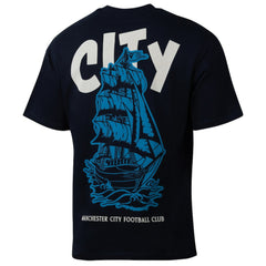 Manchester City Sport Design Sweden Youth Game Day Graphic T-Shirt Navy - FIFA World CUP