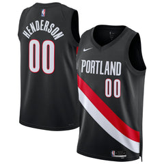 Scoot Henderson Portland Trail Blazers Unisex Swingman Jersey Icon Edition Black - NBA