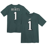 Jalen Hurts Philadelphia Eagles Preschool Player Name & Number T-Shirt Midnight Green | Nike for Sale