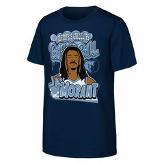 Ja Morant Memphis Grizzlies Outerstuff Youth Baller T-Shirt Navy - NBA