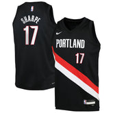 Shaedon Sharpe Portland Trail Blazers Youth Icon Edition Swingman Jersey Black - NBA