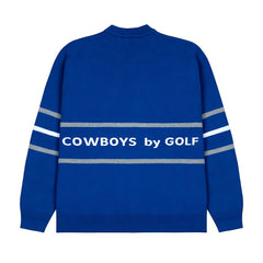 Dallas Cowboys GOLF WANG Jacquard Pullover Sweater Blue | NFL