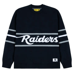 Las Vegas Raiders GOLF WANG Jacquard Pullover Sweater Black | NFL