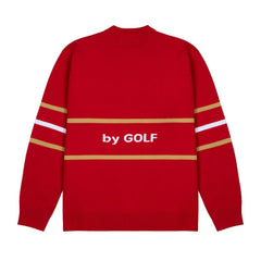 San Francisco 49ers GOLF WANG Jacquard Pullover Sweater Scarlet | NFL