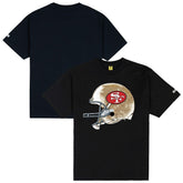 San Francisco 49ers GOLF WANG Helmet T-Shirt Black | NFL