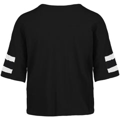 Miami Dolphins '47 Women's Premier Scout Cropped V-Neck T-Shirt Black | 47 brand
