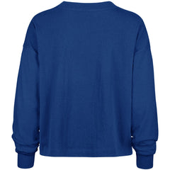 New York Giants '47 Women's Muse Sydney Long Sleeve Cropped T-Shirt Royal | 47 brand