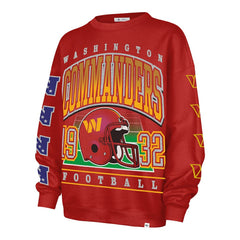 Washington Commanders '47 Women's Go Big Oversized Pullover Sweatshirt Burgundy | 47 brand